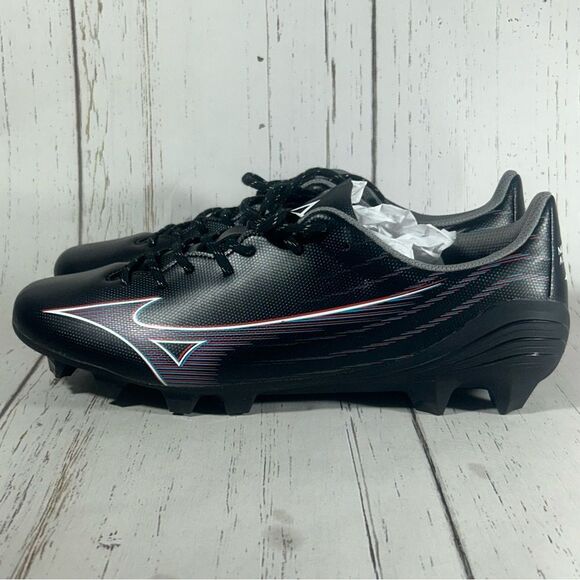 Mizuno Alpha Select FG Soccer Cleats Black Men's Size 10 - Picture 3 of 10